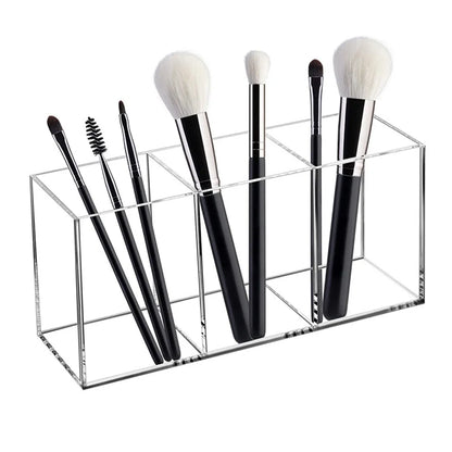 Transparent Lipstick Cosmetic Makeup Acrylic Makeup Brush Tool Storage Box Case Make-Up Brush Holder Table Organizer Makeup Tool
