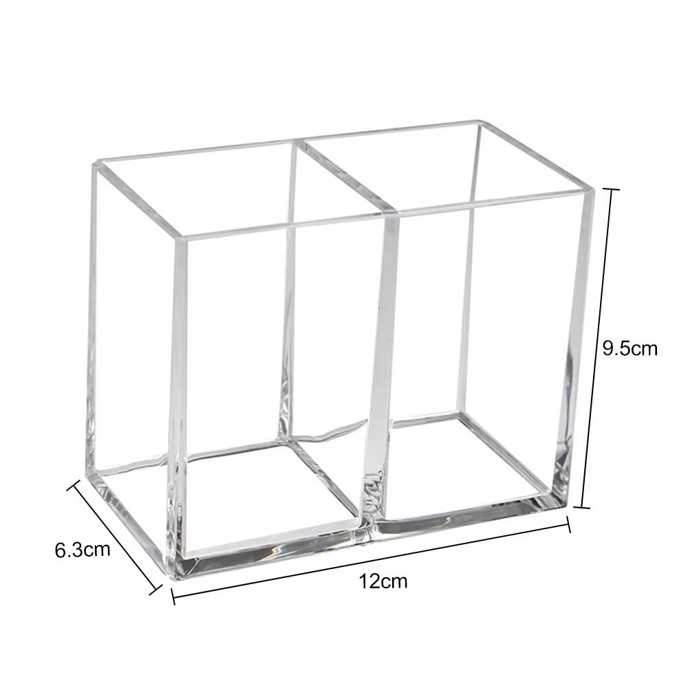 Transparent Lipstick Cosmetic Makeup Acrylic Makeup Brush Tool Storage Box Case Make-Up Brush Holder Table Organizer Makeup Tool