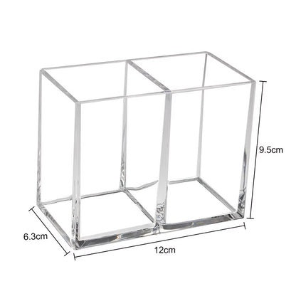 Transparent Lipstick Cosmetic Makeup Acrylic Makeup Brush Tool Storage Box Case Make-Up Brush Holder Table Organizer Makeup Tool