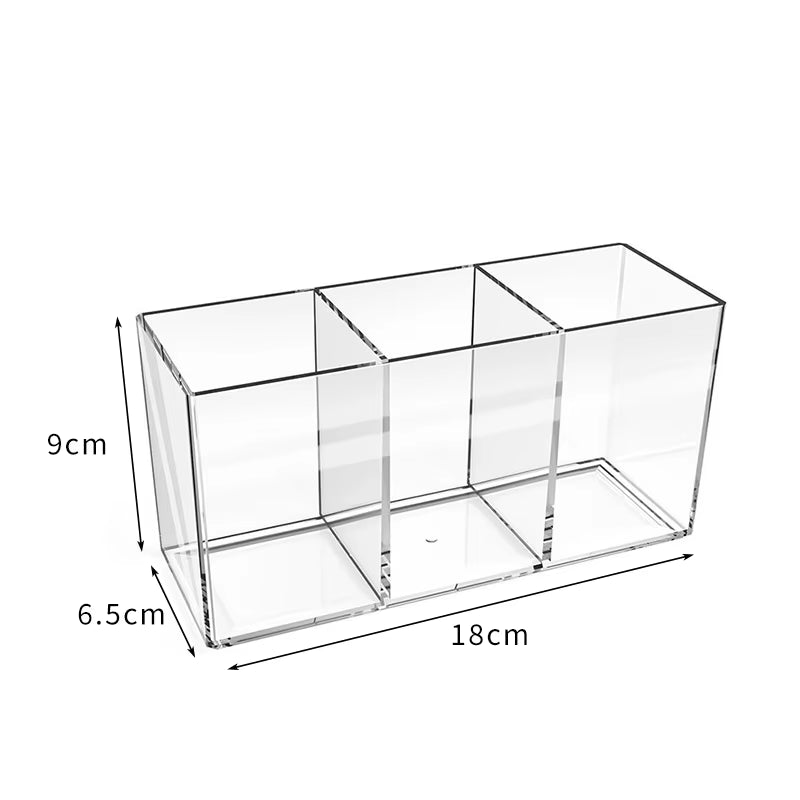 Transparent Lipstick Cosmetic Makeup Acrylic Makeup Brush Tool Storage Box Case Make-Up Brush Holder Table Organizer Makeup Tool