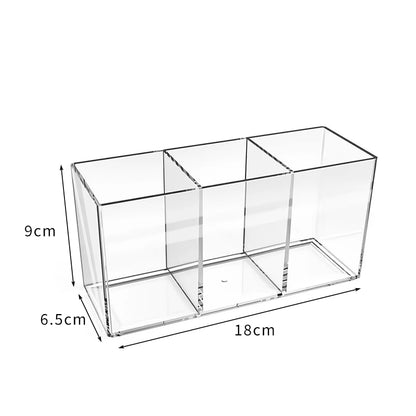 Transparent Lipstick Cosmetic Makeup Acrylic Makeup Brush Tool Storage Box Case Make-Up Brush Holder Table Organizer Makeup Tool