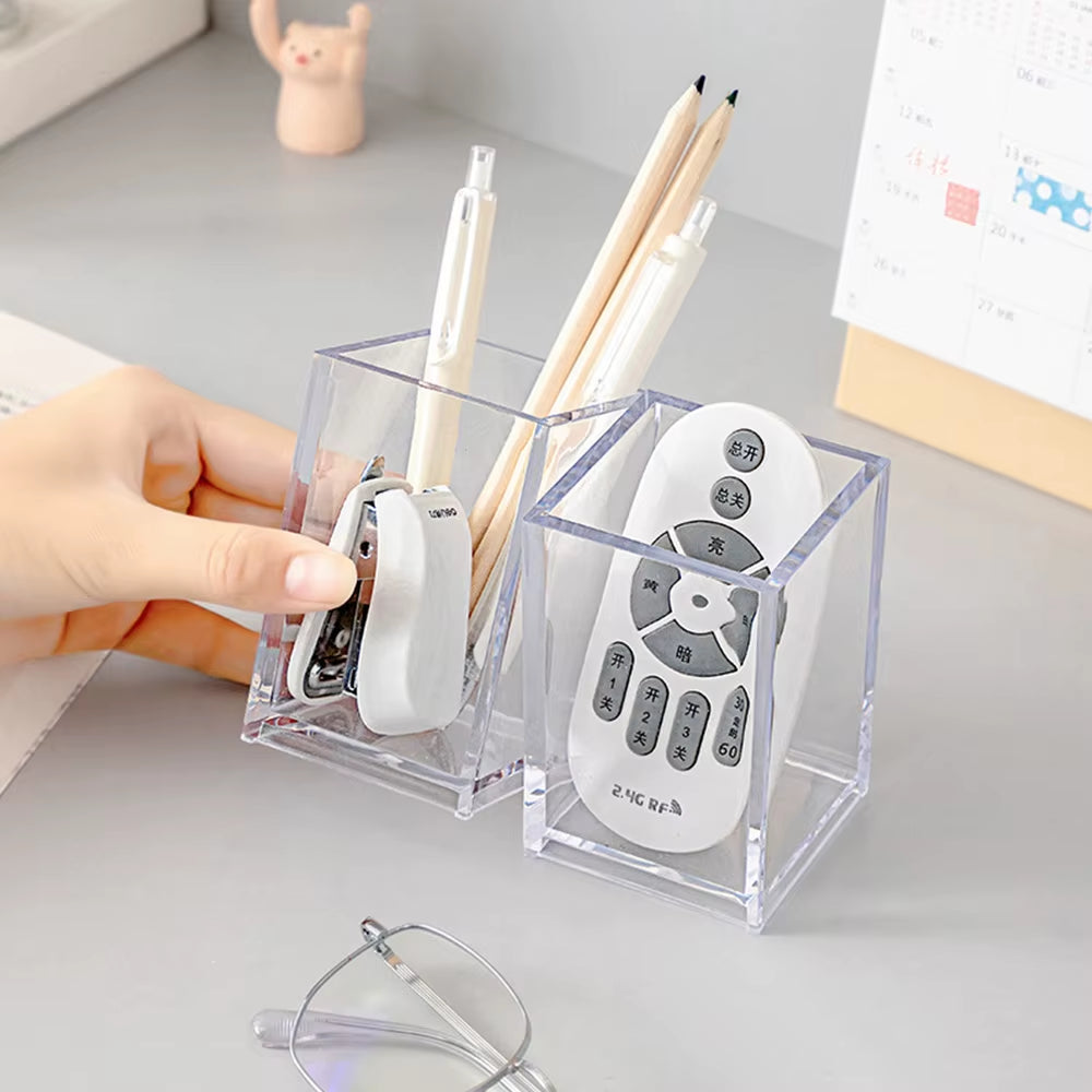 Transparent Lipstick Cosmetic Makeup Acrylic Makeup Brush Tool Storage Box Case Make-Up Brush Holder Table Organizer Makeup Tool