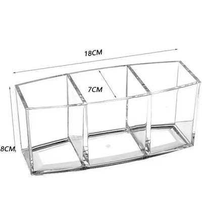 Transparent Lipstick Cosmetic Makeup Acrylic Makeup Brush Tool Storage Box Case Make-Up Brush Holder Table Organizer Makeup Tool