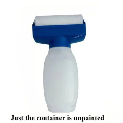 Reusable Paint Roller Brush, Wall Repair and Decoration Tool, Refillable Bottle Dispenser, Container Only, without Paint