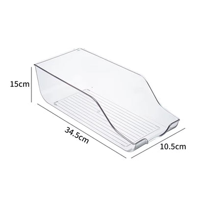Transparent Refrigerator Storage Box Vegetable Fruit Organizer Fridge Clear Container for Kitchen Food Drinks Storage