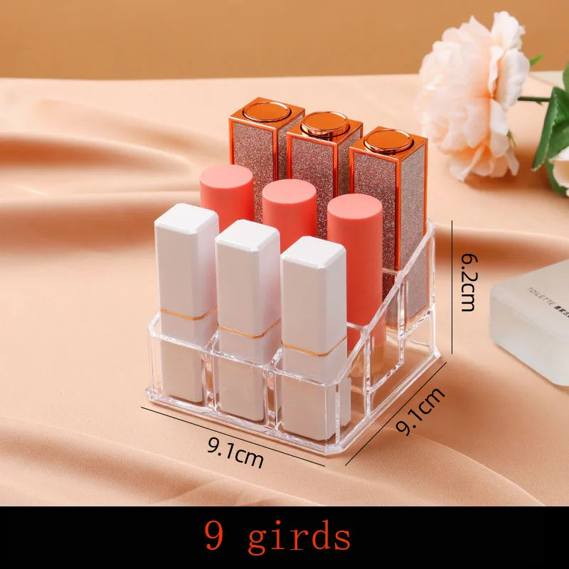 Transparent Lipstick Cosmetic Makeup Acrylic Makeup Brush Tool Storage Box Case Make-Up Brush Holder Table Organizer Makeup Tool